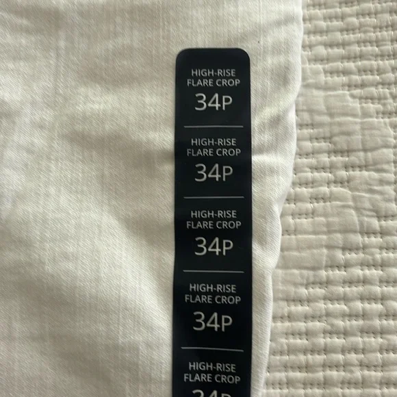 NWT J. Crew Petite High Rise Flare Crop Jean Pant in Signature Stretch 34P WHITE - Picture 10 of 12